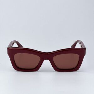 Gucci Women BRAND NEW Sunglasses Burgundy Brown Cat Eye GG1773S 003